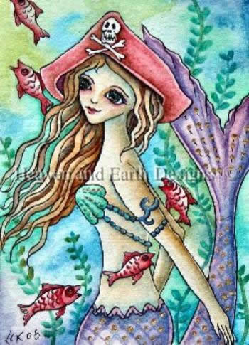 Diamond Painting Canvas - QS Pirate Mermaid